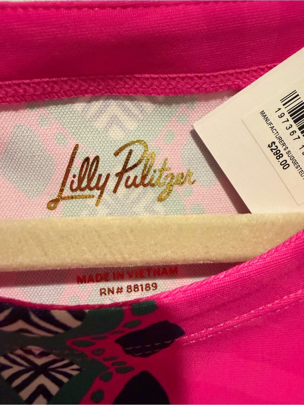 Lilly Pulitzer Hot Pink Tropical Print Maxi Dress - Picture 3 of 4